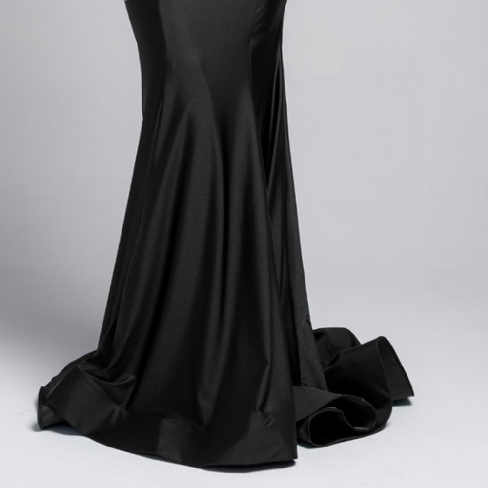 NEW Black Prom Party Evening Off Shoulder Evening Party Wedding Dress GOWN AC373_4